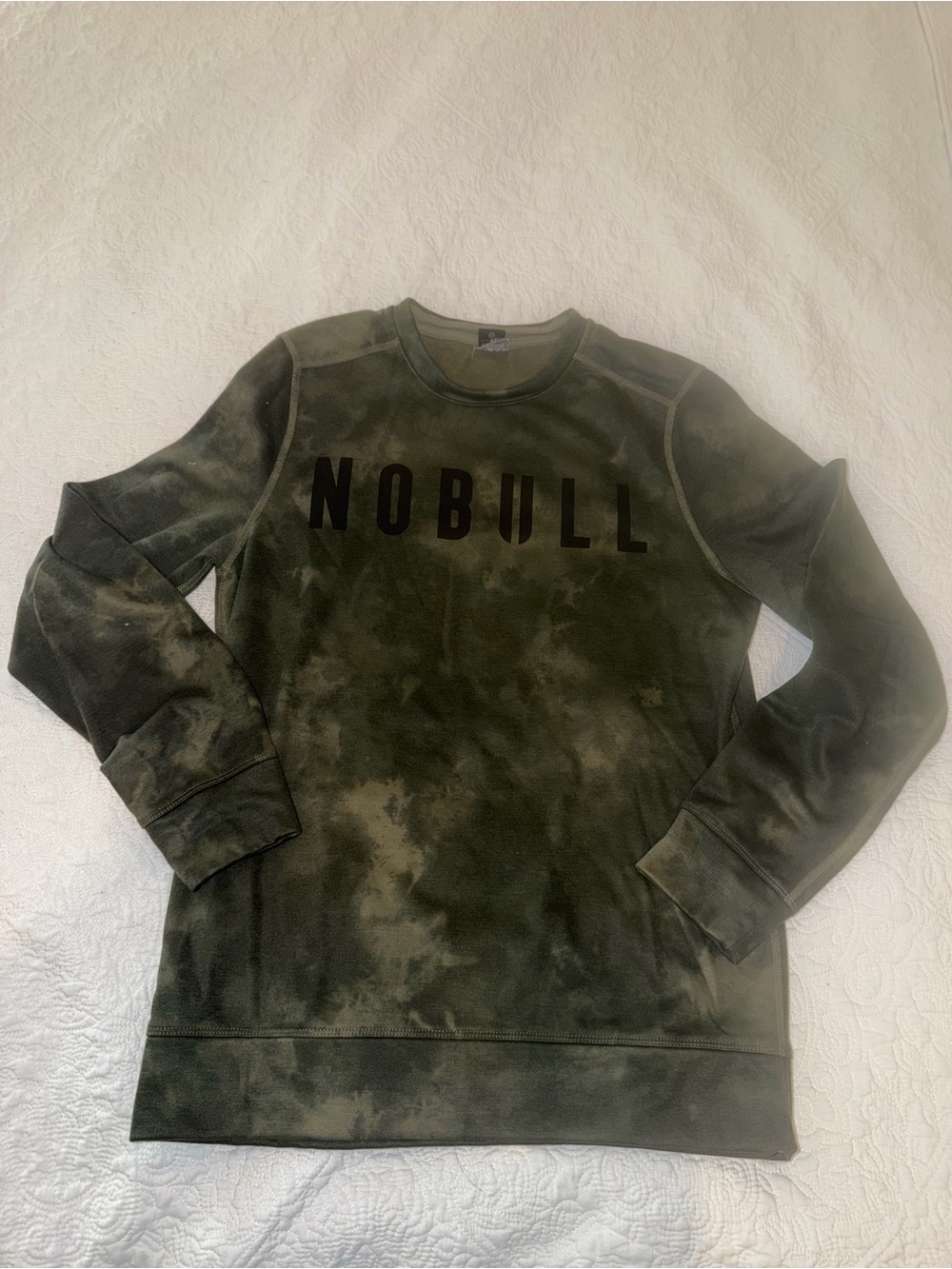 NOBULL Olive Tie-Dye Crewneck Sweatshirt